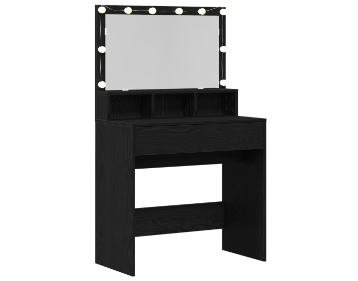 Sonata H Тоалетка с рафт Черен дъб 80 x 41 x 134.5 см Инженерно дърво