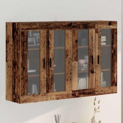 Sonata H Стенни шкафове 2 pcs Старо дърво 69.5 x 34 x 90 см - Шкафове, Витрини, Модулни секции