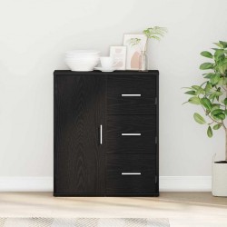 Sonata H Служебен шкаф Черен дъб 60 x 31 x 70 см Инженерно дърво - Шкафове, Витрини, Модулни секции