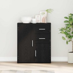 Sonata H Служебен шкаф Черен дъб 60 x 31 x 70 см Инженерно дърво - Шкафове, Витрини, Модулни секции