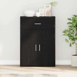 Sonata H Служебен шкаф Черен дъб 79 x 38 x 80 см Инженерно дърво - Шкафове, Витрини, Модулни секции