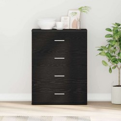 Sonata H Служебен шкаф Черен дъб 60 x 39 x 80 см Инженерно дърво - Шкафове, Витрини, Модулни секции