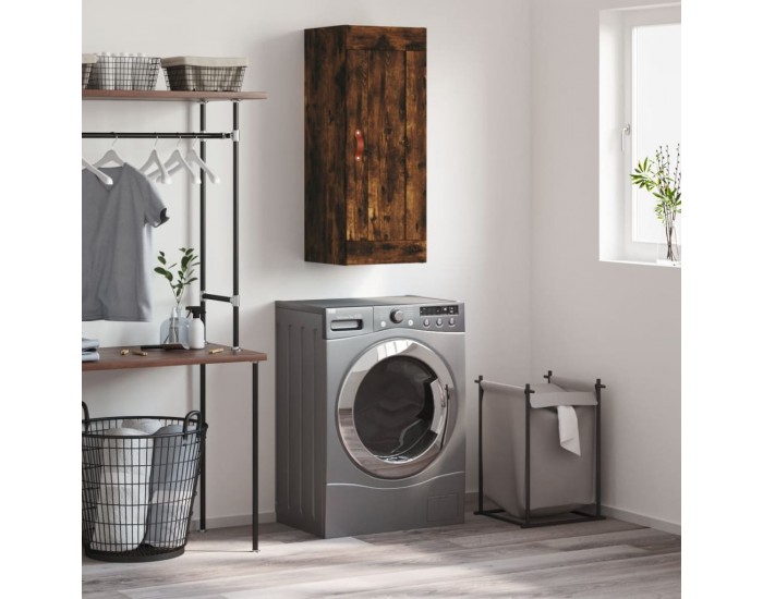 Sonata H Стенен шкаф опушен дъб 34,5x34x90 см инженерно дърво