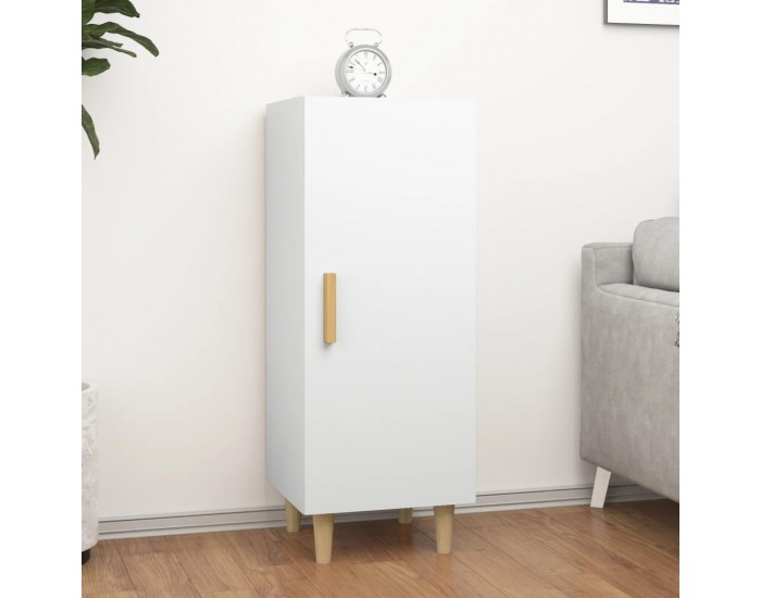 Sonata H Сайдборд, бял, 34,5x34x90 см, инженерно дърво