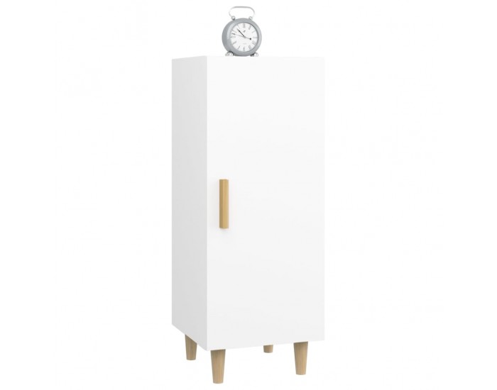 Sonata H Сайдборд, бял, 34,5x34x90 см, инженерно дърво