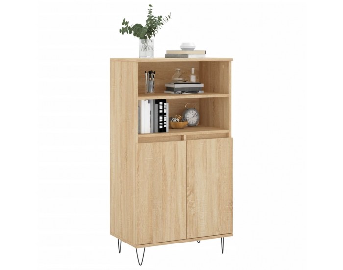 Sonata H Висок шкаф, сонома дъб, 60x36x110 см, инженерно дърво