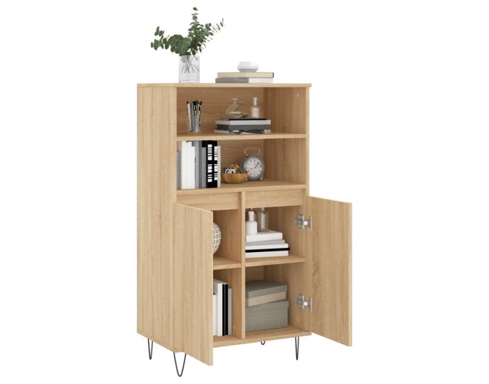 Sonata H Висок шкаф, сонома дъб, 60x36x110 см, инженерно дърво