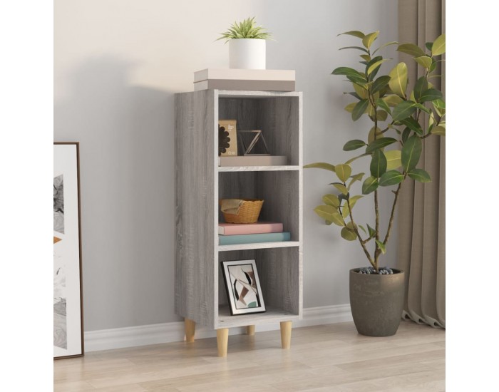 Sonata H Сайдборд, сив сонома, 34,5x32,5x90 см, инженерно дърво