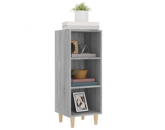 Sonata H Сайдборд, сив сонома, 34,5x32,5x90 см, инженерно дърво