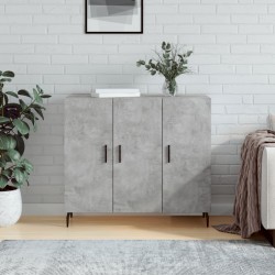 Sonata H Сайдборд, бетонно сив, 90x34x80 см, инженерно дърво - Шкафове, Витрини, Модулни секции