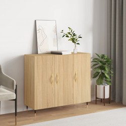 Sonata H Сайдборд, дъб сонома, 90x34x80 см, инженерно дърво - Шкафове, Витрини, Модулни секции