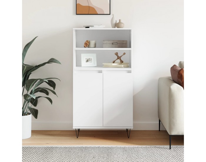 Sonata H Висок шкаф, бял, 60x36x110 см, инженерно дърво