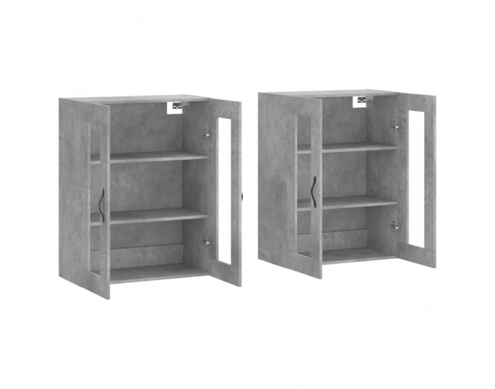 Sonata H Стенни шкафове, 2 бр, бетонно сиви, инженерно дърво