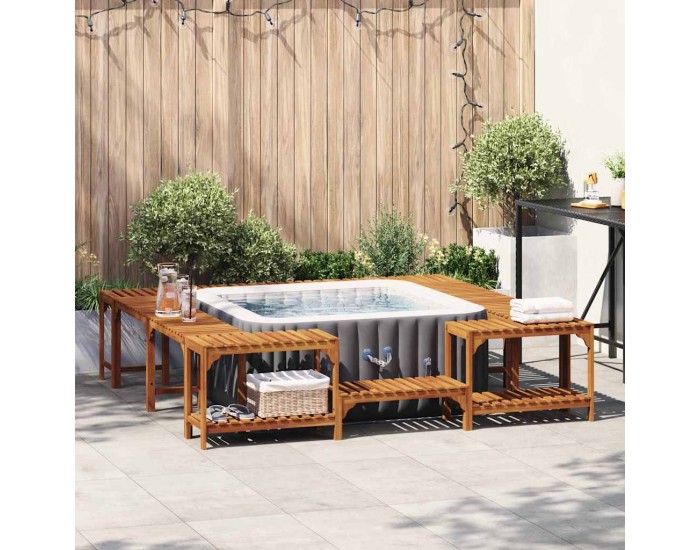 Sonata H Около хидромасажна вана Кафяв 230 x 230 см