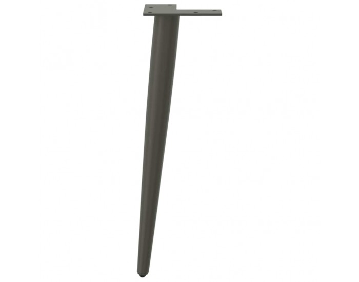 Sonata H Крака за масичка за кафе, конична форма, 4 бр., антрацит, 30-31 см, стомана