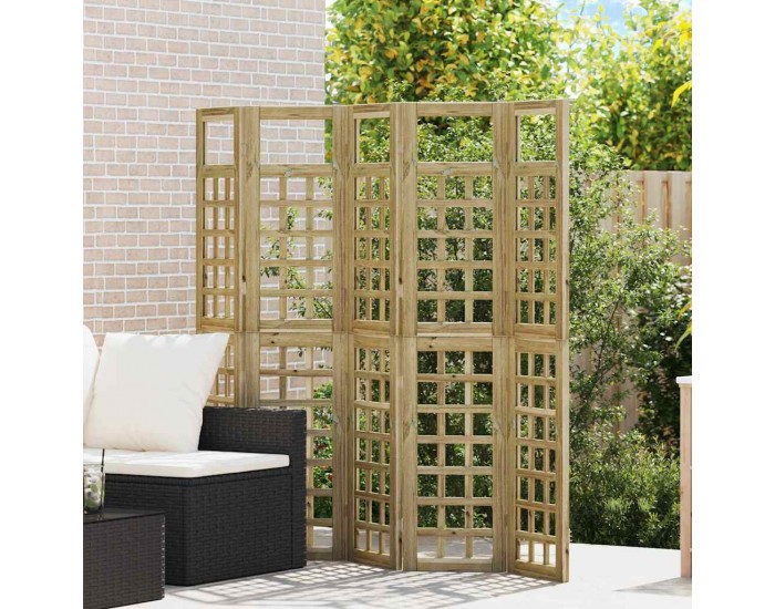 Sonata H Скрин за уединение на открито 5 pcs Кафяво 200 x 180 cm