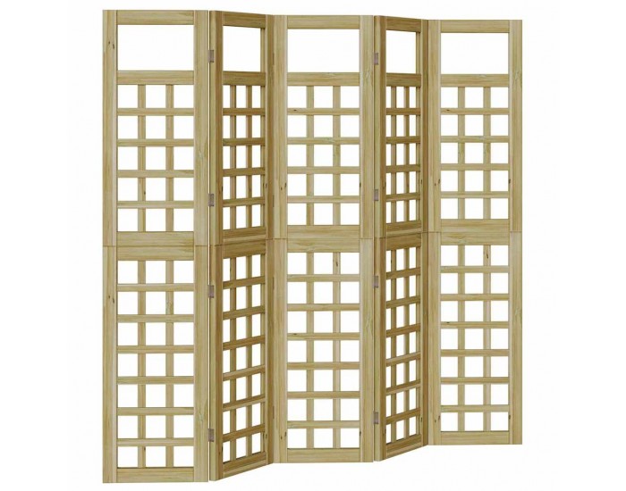 Sonata H Скрин за уединение на открито 5 pcs Кафяво 200 x 180 cm