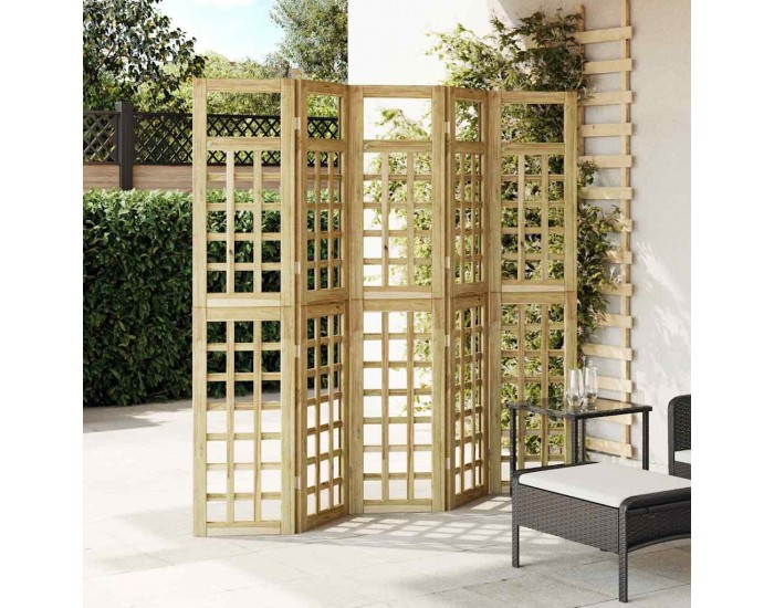 Sonata H Скрин за уединение на открито 5 pcs Кафяво 200 x 180 cm