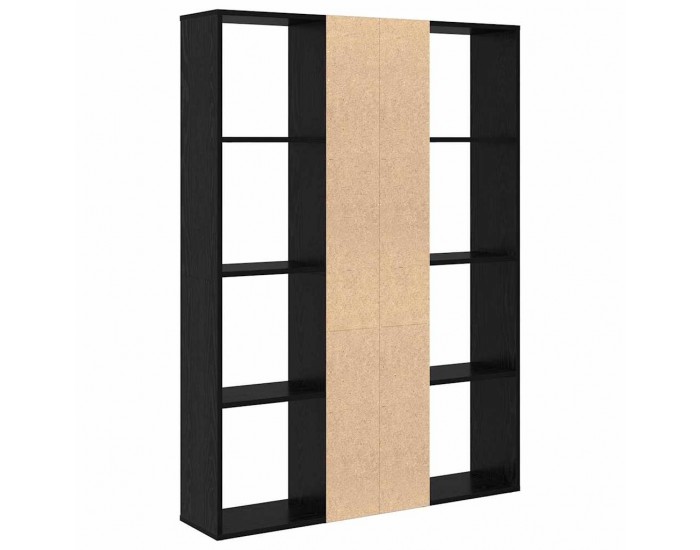 Sonata H Разделител за стая Черен дъб 100 x 24 x 140 см Инженерно дърво