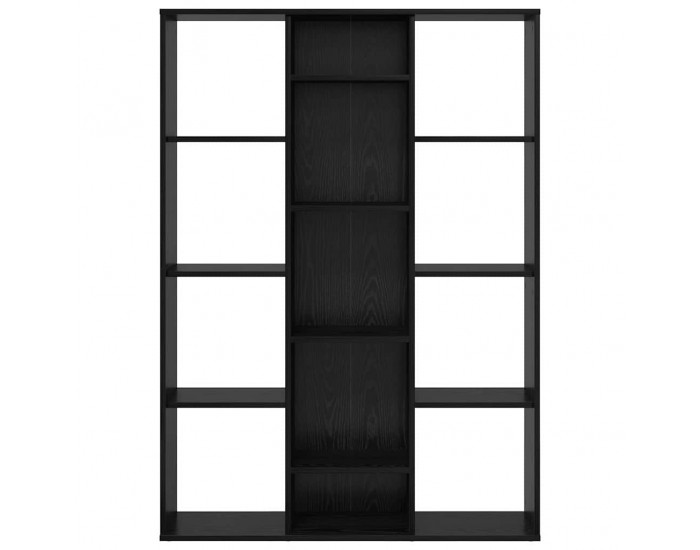 Sonata H Разделител за стая Черен дъб 100 x 24 x 140 см Инженерно дърво