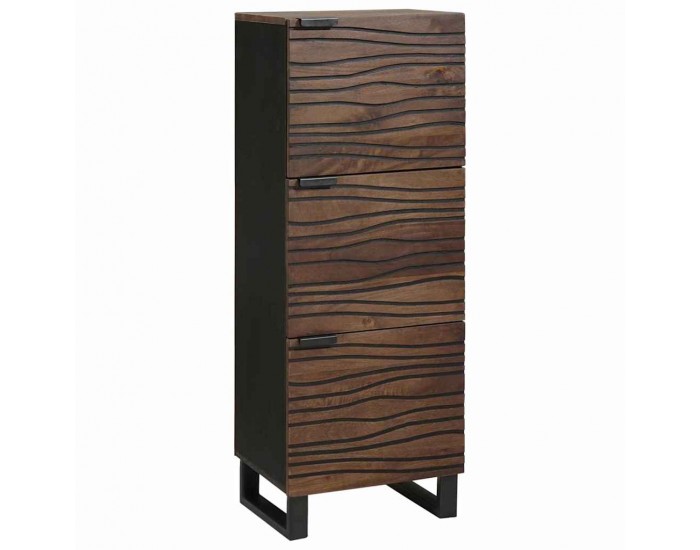 Sonata H Шкафче Кафяво 40 x 33 x 110 см мангово дърво масив