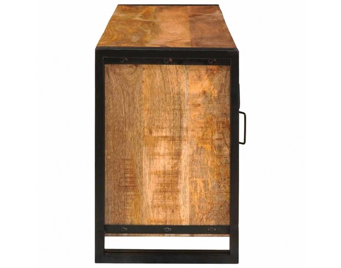 Sonata H ТВ шкаф Кафяво 120 x 30 x 50 cm Грубо мангово дърво масив