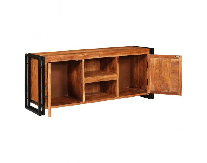 Sonata H ТВ шкаф Кафяво 120 x 30 x 50 cm Акациево дърво масив