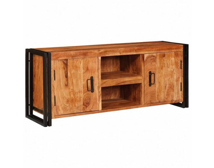 Sonata H ТВ шкаф Кафяво 120 x 30 x 50 cm Акациево дърво масив