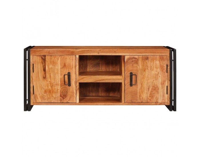 Sonata H ТВ шкаф Кафяво 120 x 30 x 50 cm Акациево дърво масив