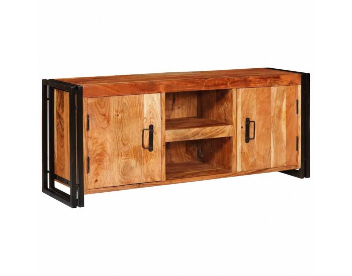 Sonata H ТВ шкаф Кафяво 120 x 30 x 50 cm Акациево дърво масив