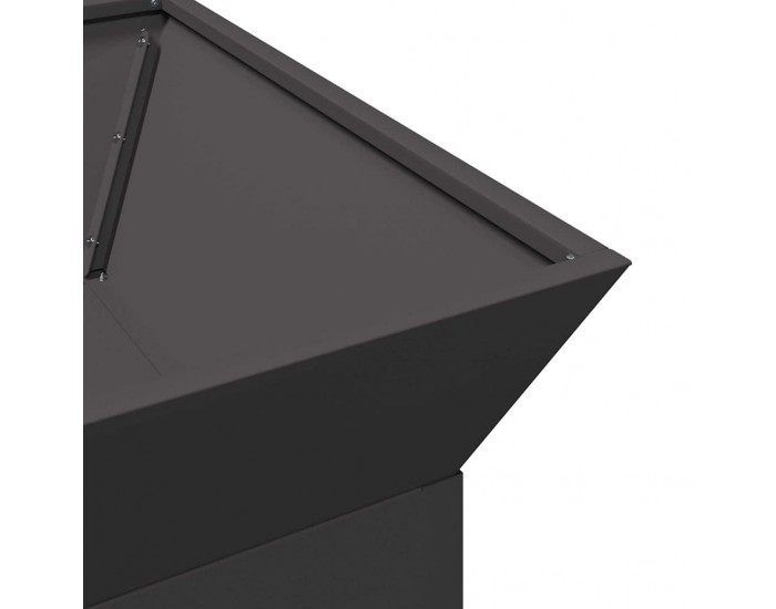 Sonata H Огнище Черно 50 x 50 x 40 cm Стомана