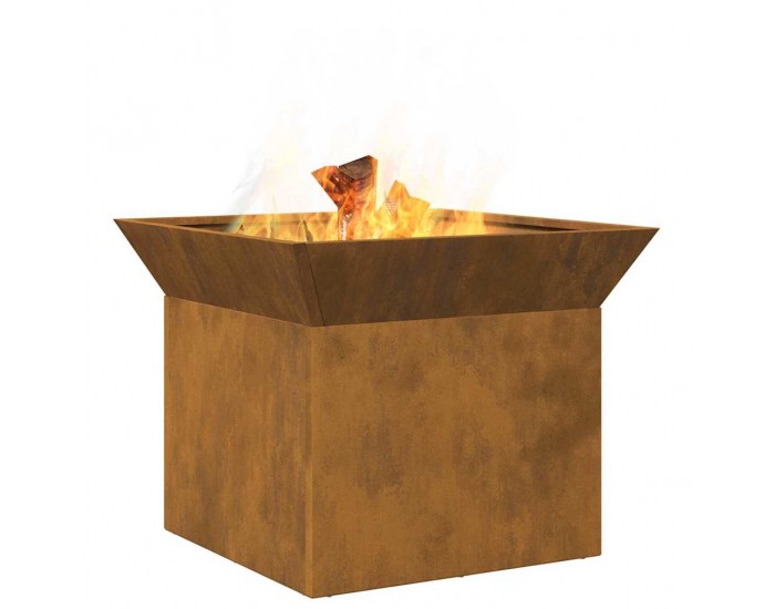 Sonata H Огнище Ръждясало 50 x 50 x 40 cm Патинираща стомана