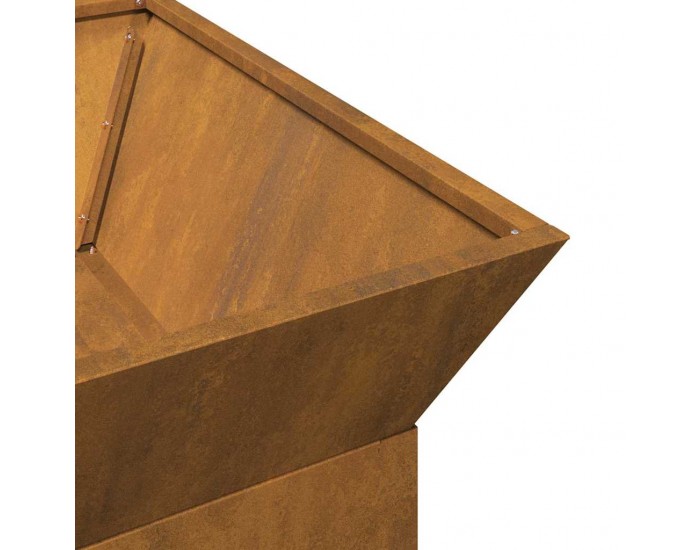 Sonata H Огнище Ръждясало 50 x 50 x 40 cm Патинираща стомана