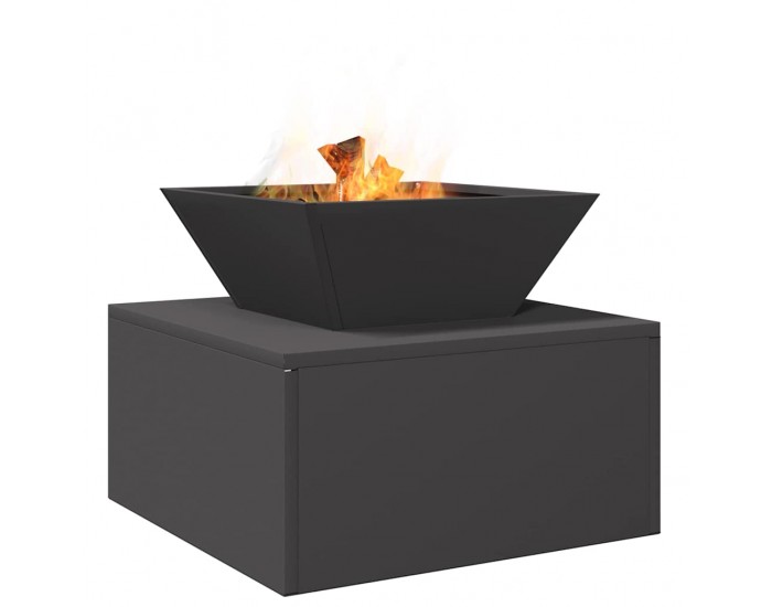 Sonata H Огнище Черно 50 x 50 x 40 cm Стомана