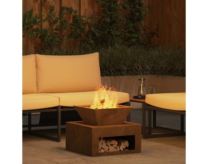 Sonata H Огнище 50 x 50 x 40 см от корозионна стомана