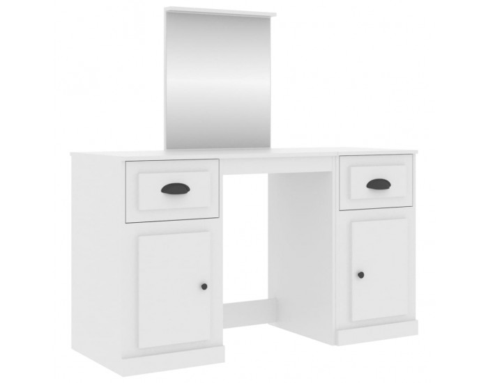 Sonata H Тоалетка с огледало, бяла, 130x50x132,5 см