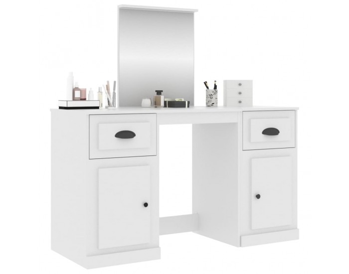 Sonata H Тоалетка с огледало, бяла, 130x50x132,5 см