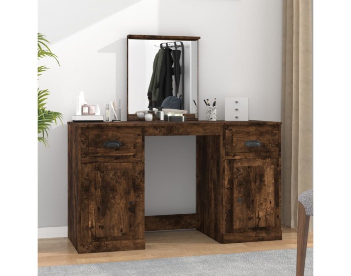 Sonata H Тоалетка с огледало, Опушен дъб, 130x50x132,5 см