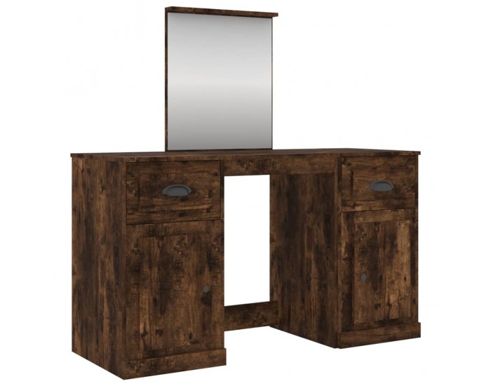 Sonata H Тоалетка с огледало, Опушен дъб, 130x50x132,5 см