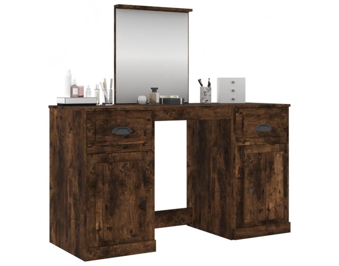 Sonata H Тоалетка с огледало, Опушен дъб, 130x50x132,5 см