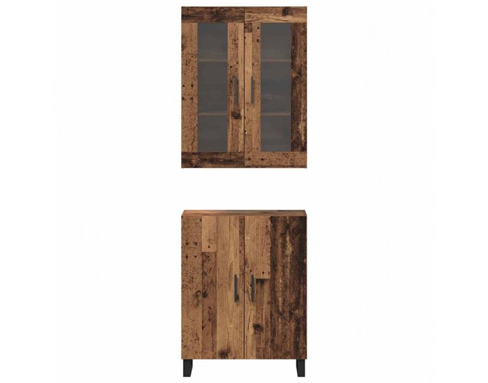 Sonata H Висок шкаф Старо дърво 69.5 x 34 x 90 см Инженерно дърво