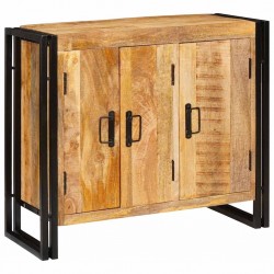 Sonata H Служебен шкаф Кафяво 80 x 33 x 70 см мангово дърво масив - Шкафове, Витрини, Модулни секции