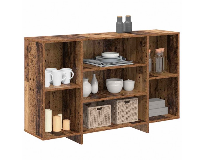 Sonata H Служебен шкаф Старо дърво 120 x 30 x 75 см Инженерно дърво