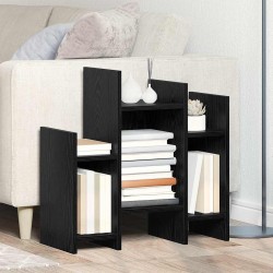 Sonata H Страничен шкаф Черен дъб 60 x 26 x 60 см Инженерно дърво - Шкафове, Витрини, Модулни секции