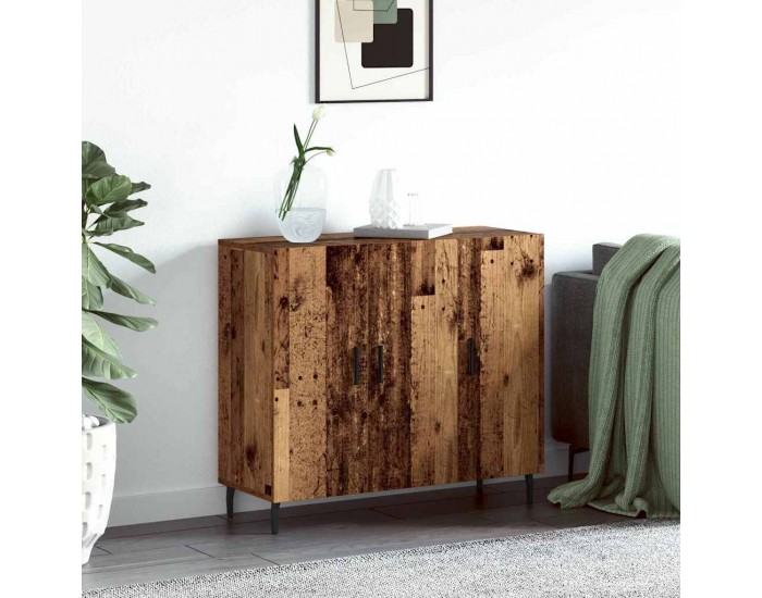 Sonata H Служебен шкаф Кафяво 90 x 34 x 80 см Инженерно дърво