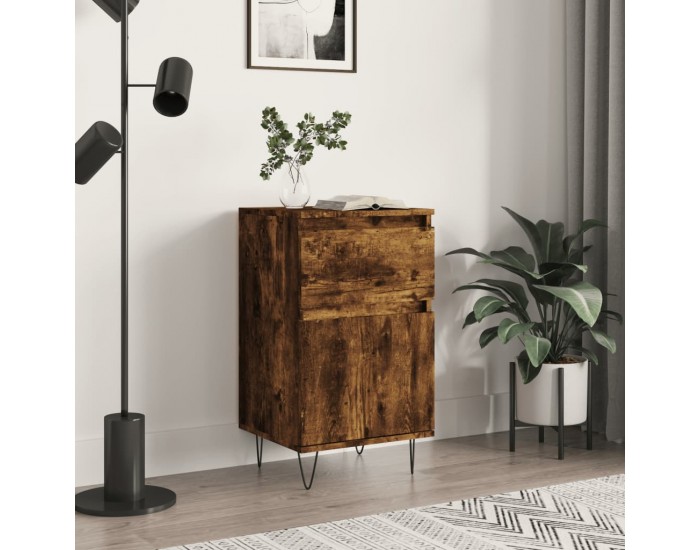 Sonata H Бюфет опушен дъб 40x35x70 см инженерно дърво