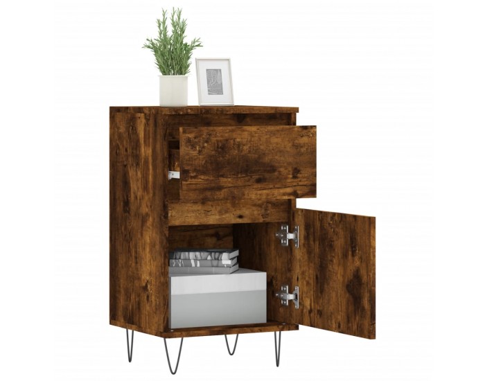 Sonata H Бюфет опушен дъб 40x35x70 см инженерно дърво