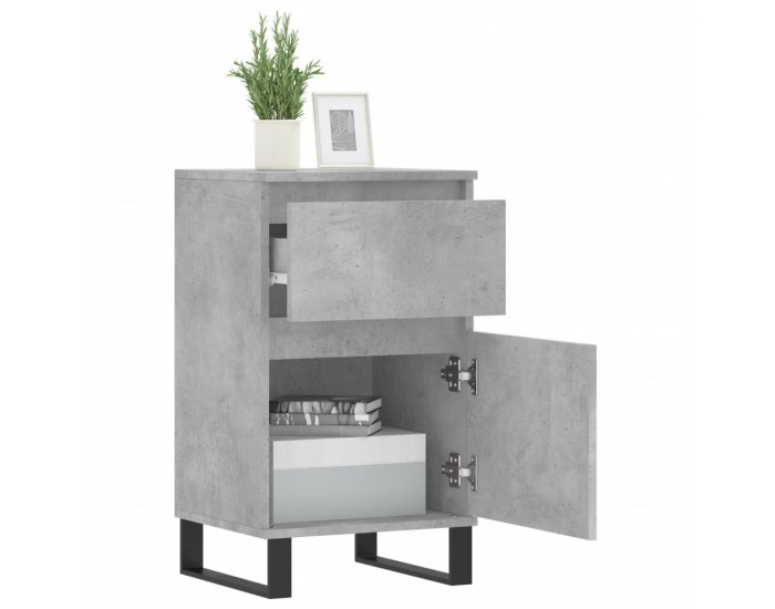 Sonata H Бюфет бетонно сив 40x35x70 см инженерно дърво