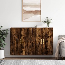 Sonata H Стенни шкафове, 2 бр, опушен дъб, 69,5x34x90 см - Шкафове, Витрини, Модулни секции