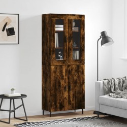Sonata H Висок шкаф, опушен дъб, 69,5x34x180 см, инженерно дърво - Шкафове, Витрини, Модулни секции